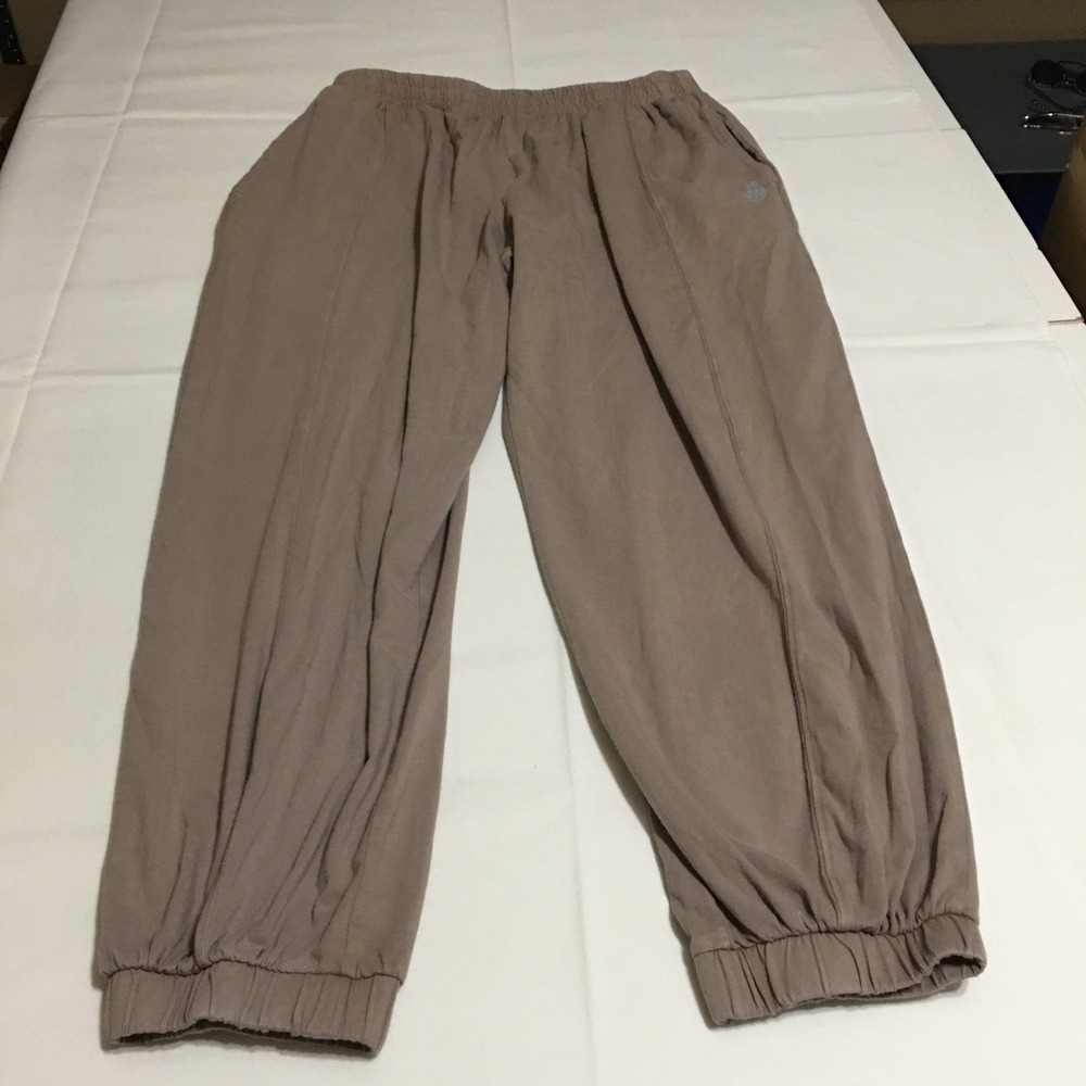 Free People Movement Pants Women Small Brown Harem Joggers Elastic Waist Casual